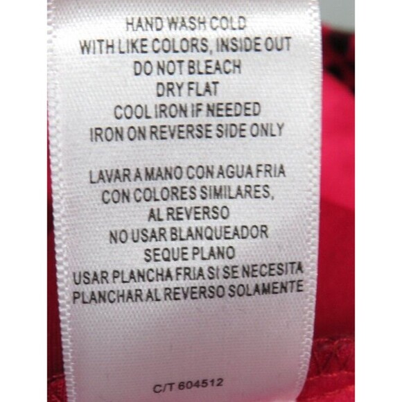 Gabby Skye Women's Red Black Velvet Flocked Fit And Flare Dress Plus Size 14W - Picture 14 of 14